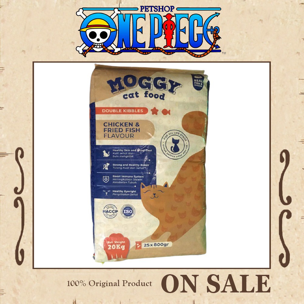 Makanan Kucing MOGGY CAT FOOD 20kg