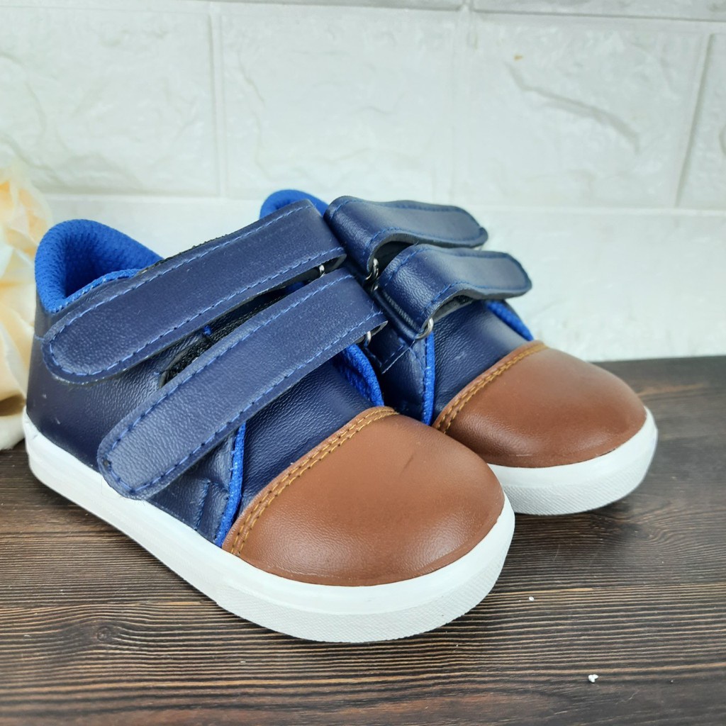 [TAMAN SEPATUKU] SEPATU TRENDY MURAH SNEAKER KEREN ANAK LAKI-LAKI NAVY CAX31