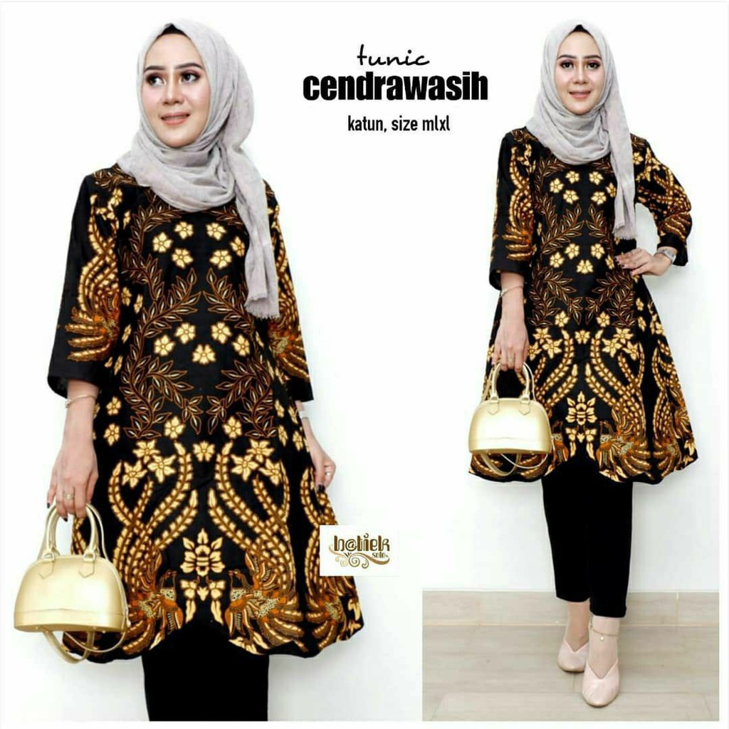 Hot Promo Atasan Batik Tunik Baju Batik Wanita Seragam Guru Baju Kantor
