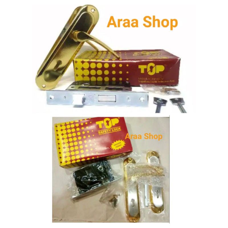 Kunci Pintu TOP Deluxe Series 627 SGP kecil 15cm Handle Pintu Kecil TOP Kuning