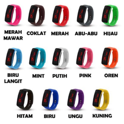 ✅COD JT002 Jam Tangan Led Digital Watch Pria Wanita Fashion Sport Keren Souvenir Import-2