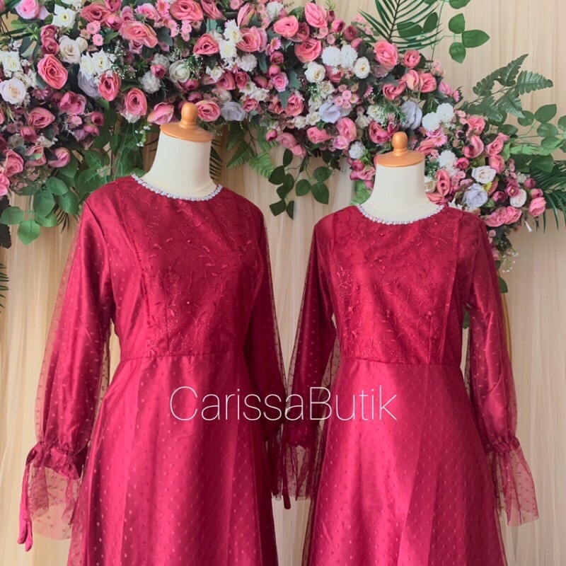 RADELLA DRESS KONDANGAN MAROON