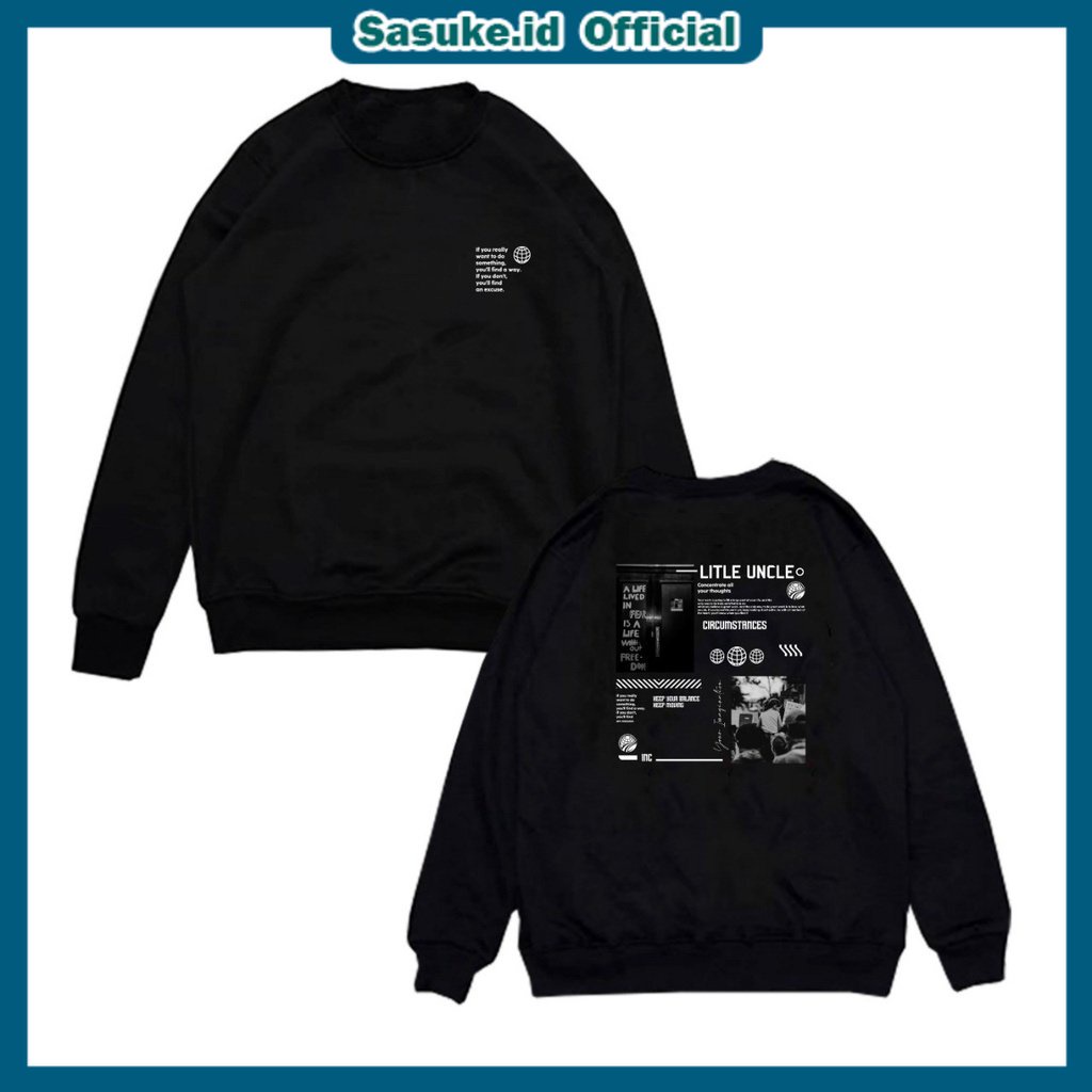 sasuke.id!! Sweater Hoodie Pria Distro Oblong - Crewneck Pria Eastetick Termurah 2022 - Sweater Pria Oblong Oversize - Sweater Hoodie Pria &amp;Wanita Unisex