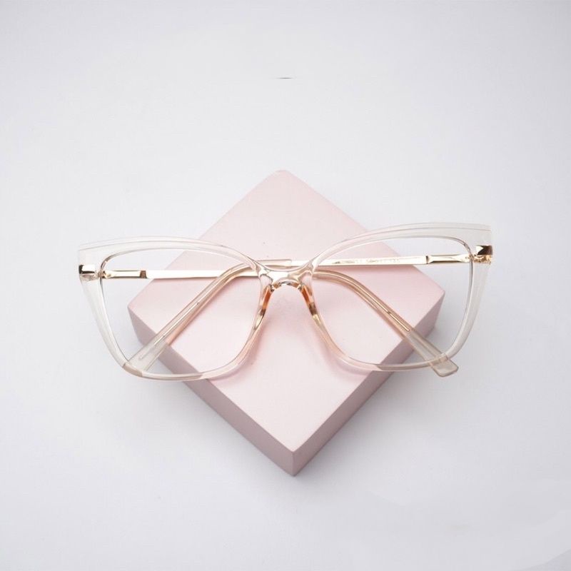 kacamata cat Eye wanita frame 9017 minus clynder normal