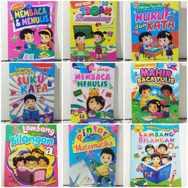 Buku Edukasi Paud TK SD  HVS A4 Bimbingan Belajar Murah  