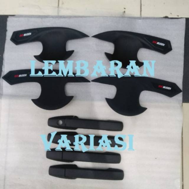 Paket outer dan handle Mugen BRV, Brio,Mobilio hitam dop/ black dop