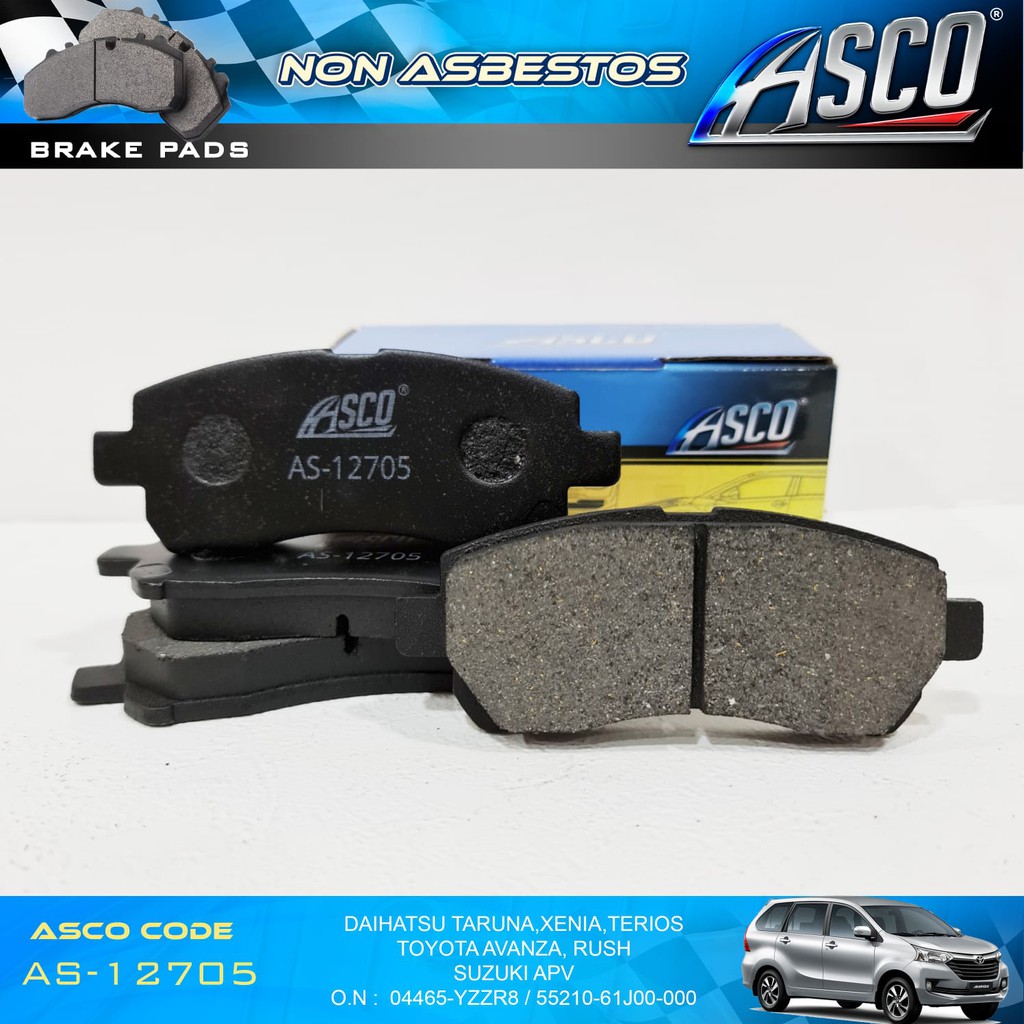 Brake Pad Depan Set Avanza-Xenia-APV-Terios-Rush ASCO Non Asbestos