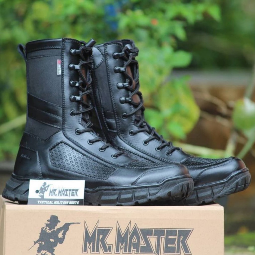 SEPATU PDL SARANG TAWON KULIT SAPI ASLI MR MASTER SEPATU PDL TNI POLRI SECURITY SATPAM SEPATU BOOTS