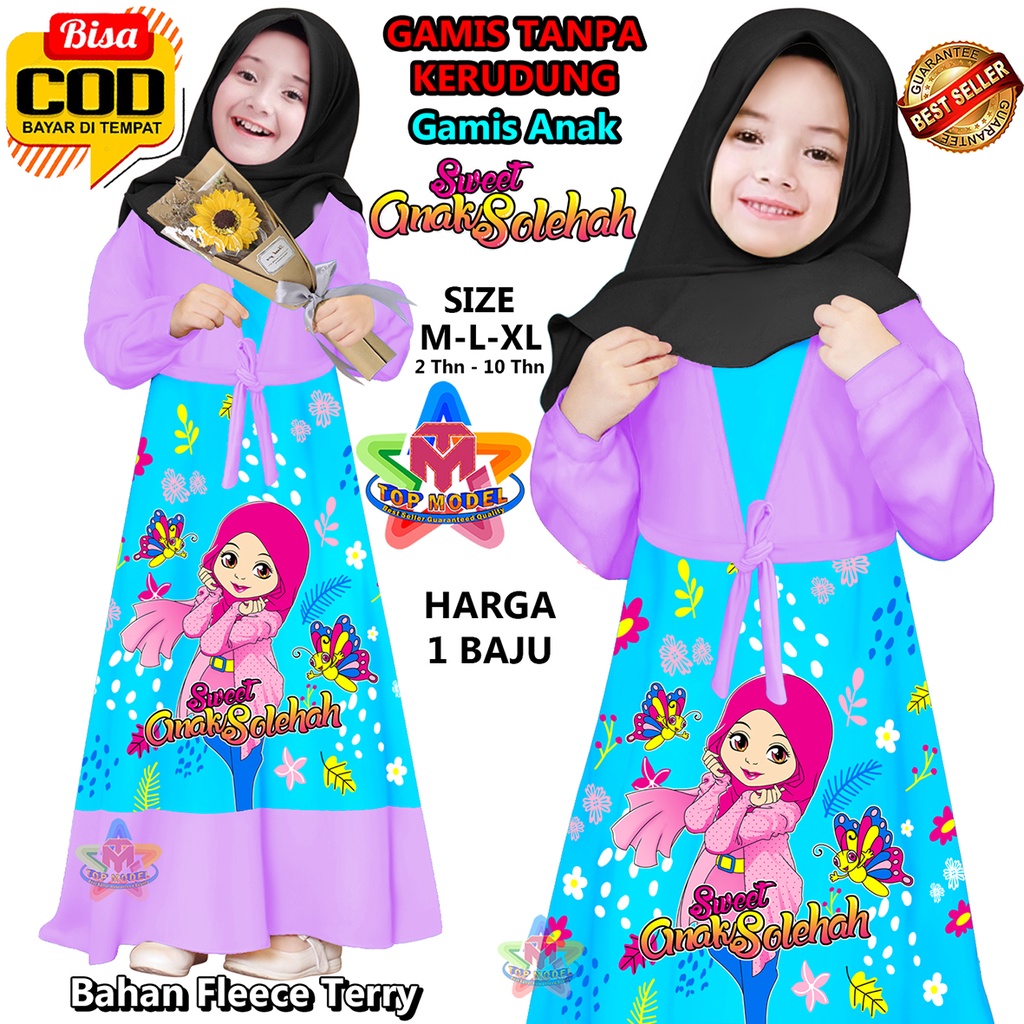 Gamis anak anak, Gamis Anak Sholeha, TM 00063 gamis anak trend, gamis anak termurah, gamis anak animasi