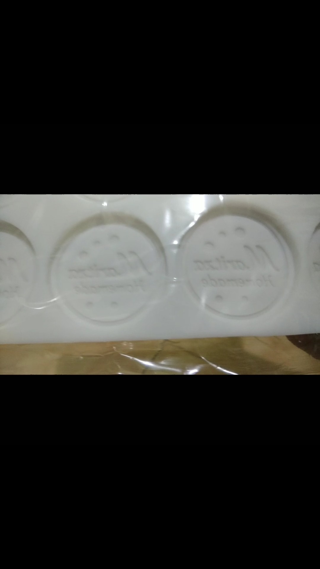 Cetakan Silikon Logo Custom Bentuk Bulat