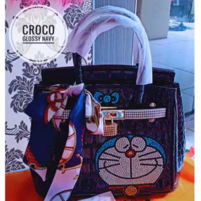 Tas Croco Glossy Doraemon