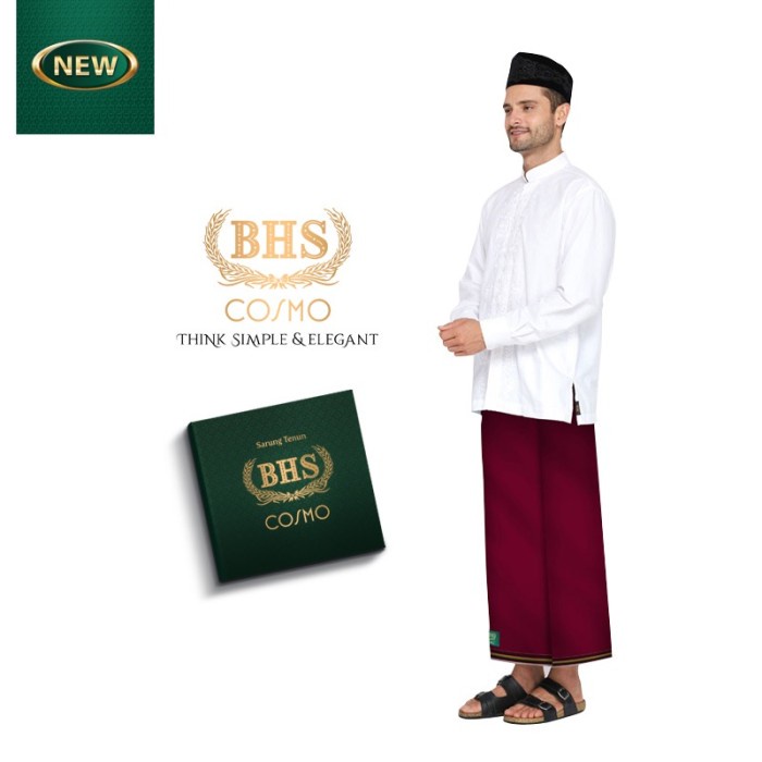 Sarung - Sarung Bhs Cosmo Warna Polos Merah