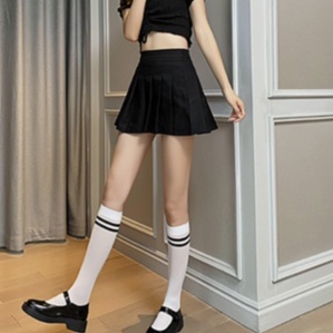 Socks Knee High Nylon Kaos Kaki Wanita Fashion 8425