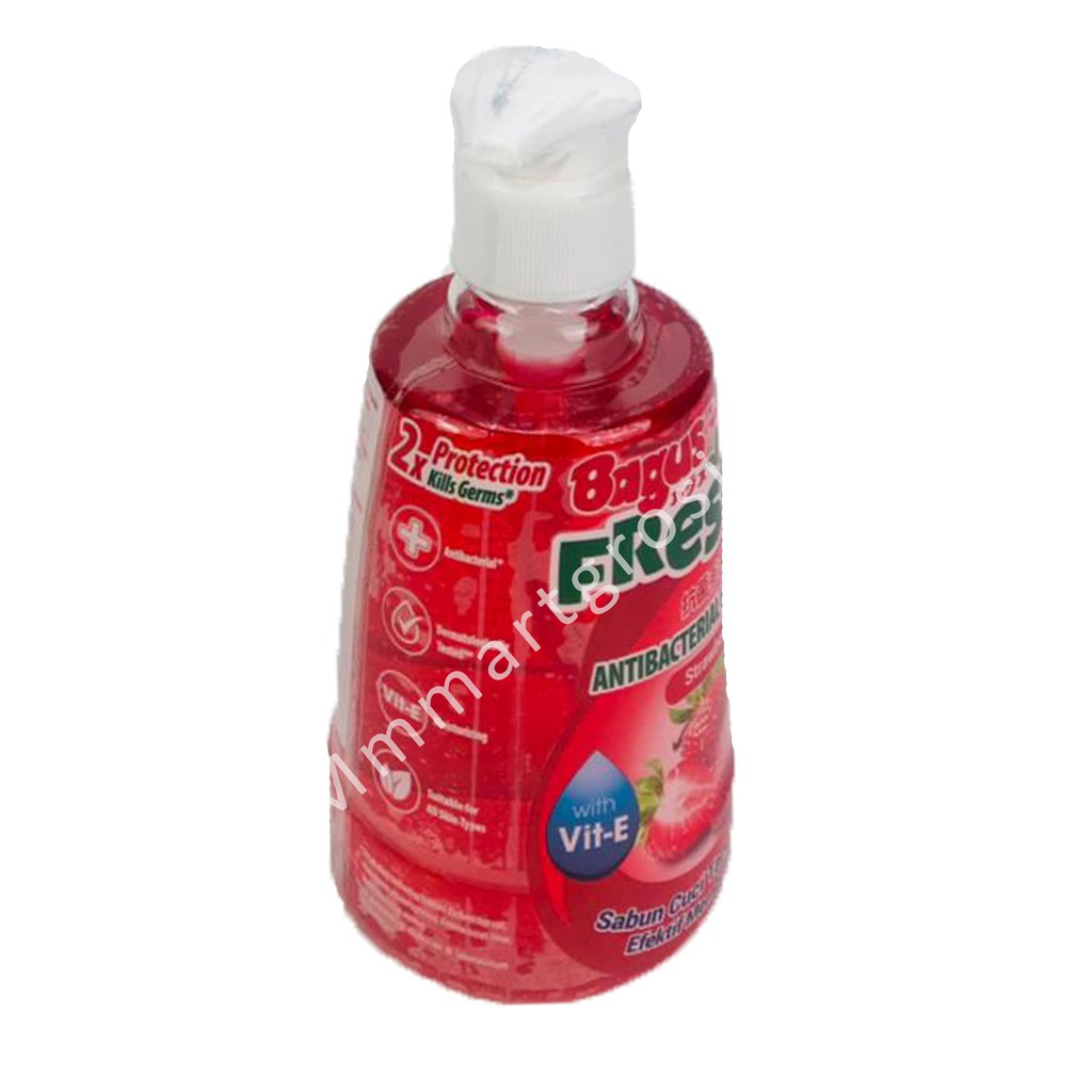 Bagus Fresh 99 / Antibacterial Hand Wash / Sabun Cuci Tangan Aroma Stroberi / 400ml