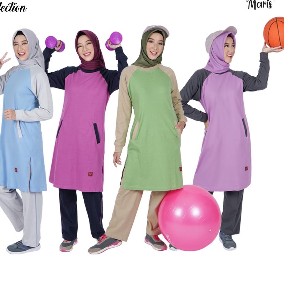 Kirim sekarang--Baju Olahraga Wanita Muslim Muslimah Setelan Olahraga Wanita Muslimah One Set Baju O