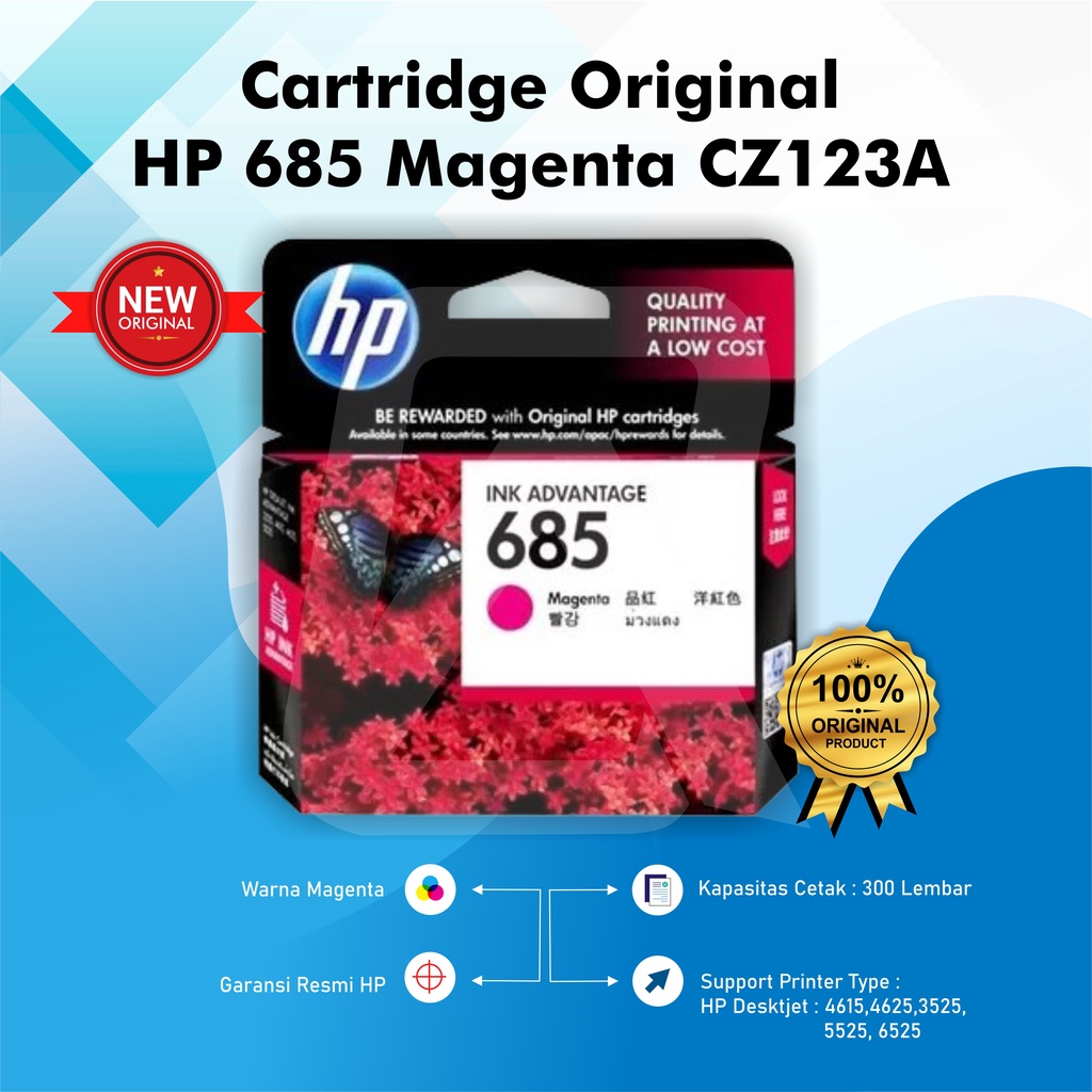 Tinta HP 685 Black &amp; Colour Original Ink Cartridge