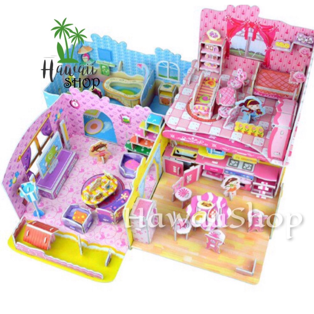 Puzzle 3D FOAM Ukuran Besar Mainan Edukasi Anak Puzzle 3D - Bathroom - Living Room - Kitchen  - Bedroom