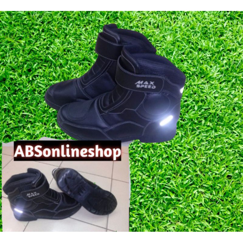 sepatu tomkins motor touring Max Speed black