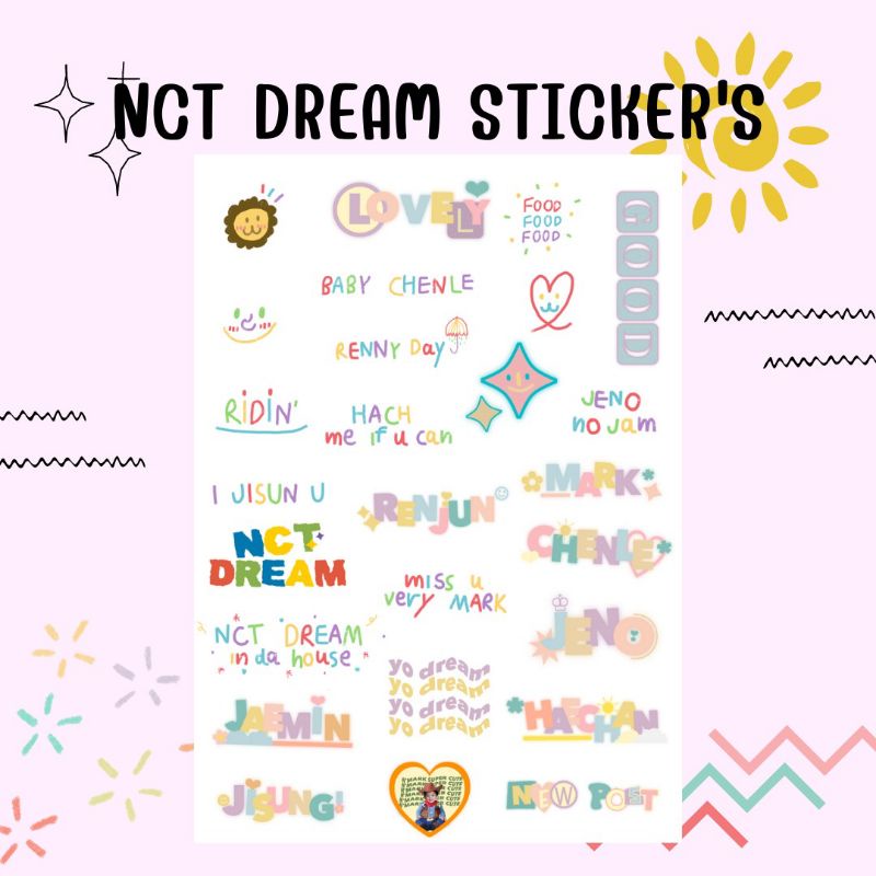 

Sticker Sheet NCT Dream (Kiss Cut)