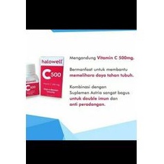 Halowell suplemen vitamin C 500mg