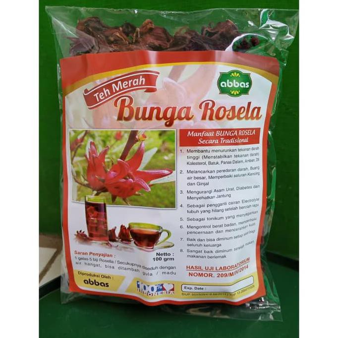 

Teh Seduh Bunga Rosella MERAH Rosela MERAH 100 gram TERLENGKAP