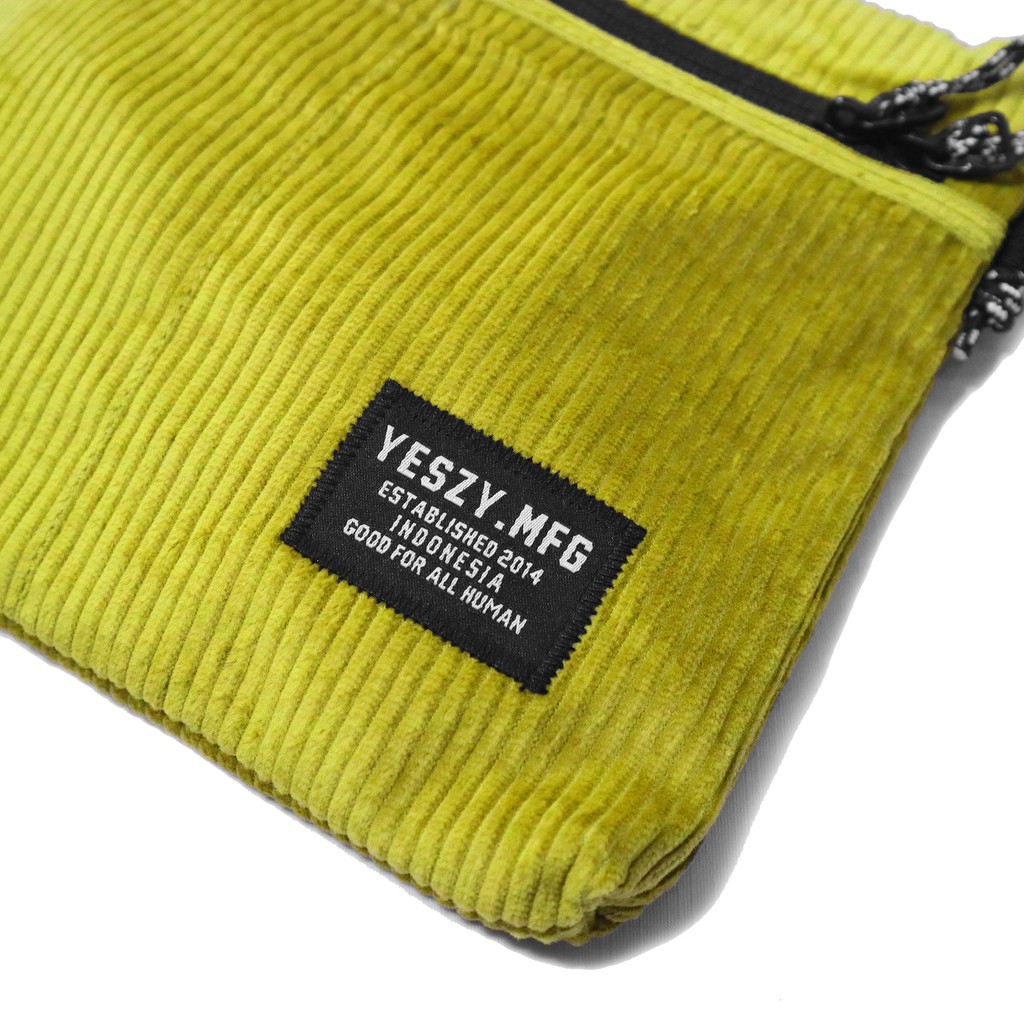 YESZY.MFG - Union Corduroy Lemon Yellow Sling Bag