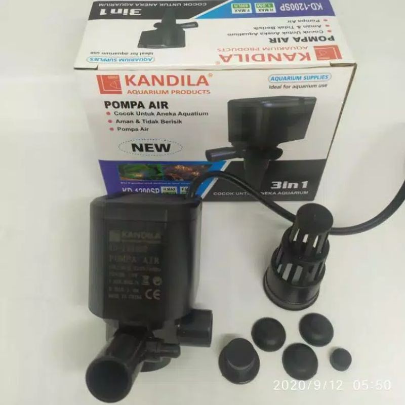 Mesin Pompa Celup Aquarium Ikan Hias/Aquascape KANDILA KD-1200SP