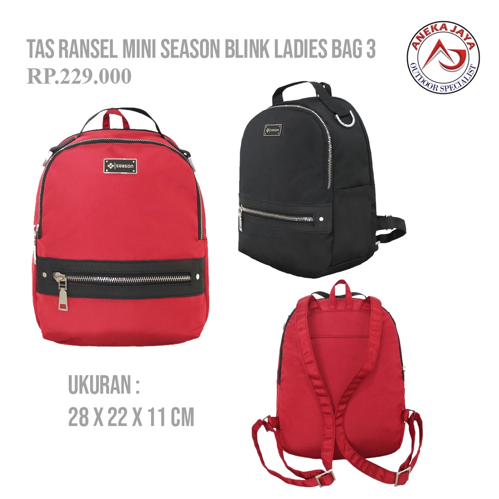 Tas Ransel Mini Backpack Wanita Season Blink Ladies Bag 3