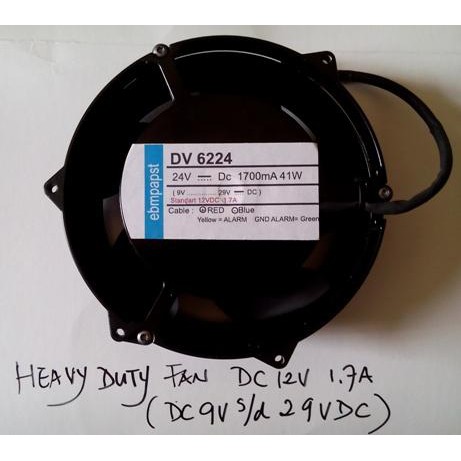 KUALITAS Heavy Duty DC fan 12v 1700mA ebmpapst Original USA