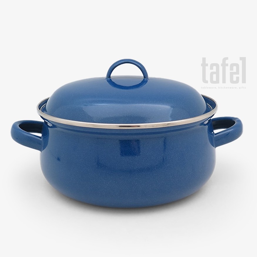 KEDAUNG Panci Enamel Biru Tua 20 cm