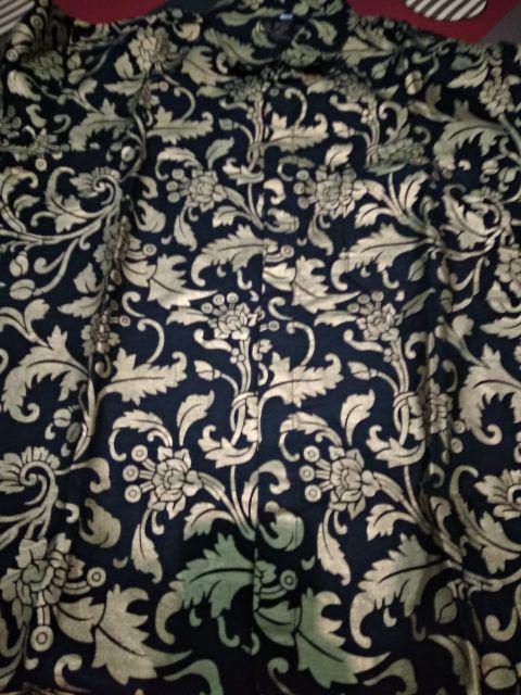 Tey-17 Batik Pria Asj Sa Hrb026 Kenongo Kemeja Tosca Pendek Pekalongan Padi M L Xl Sogan Tulis ::