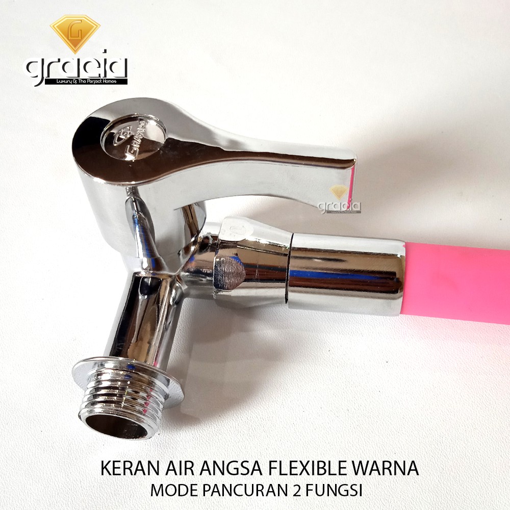 Kran Cuci Piring Flexible Color 1/2 Inch Kran Sink Tembok / Kran Air Flexible warna 1/2 inch / Kran Sink Wastafel / Keran Air