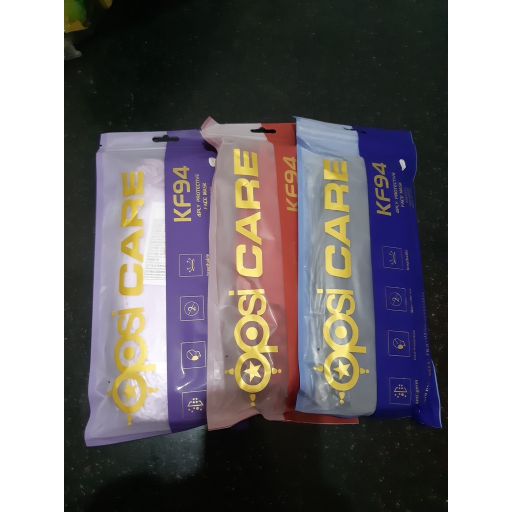 Masker Opsicare KF94 warna 10pcs plastik klip