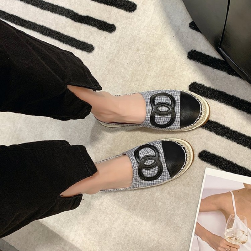 DDS10996 Flat Shoes Wanita Sandal Mules Fashion Import Much Espadrilles Ready Jakarta Bisa COD (With Box)