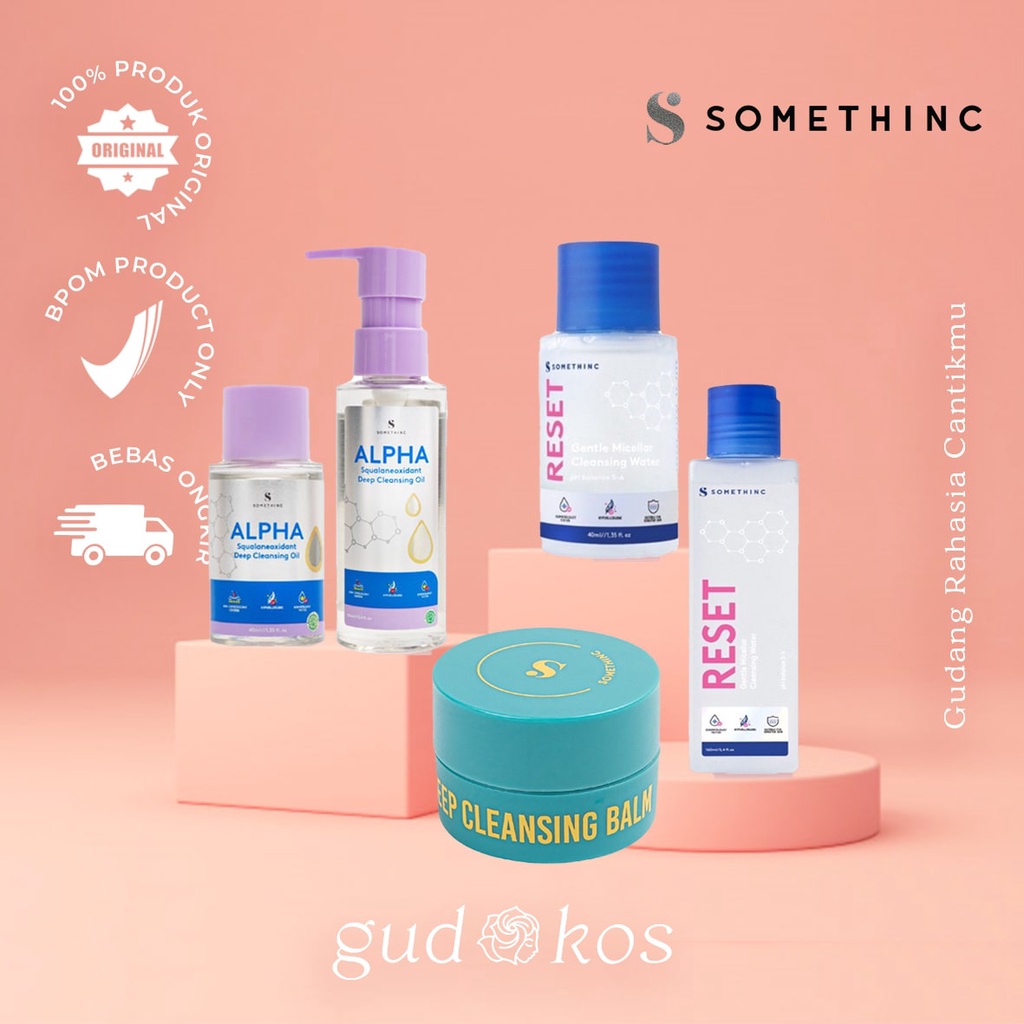 SOMETHINC Deep Cleansing Series - Omega Butter Balm Oil Micellar Water ORI BPOM