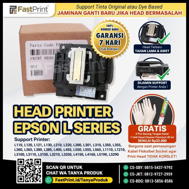 Print Head Printer Original Epson L120 L130 L220 L300 L310 L360 L365