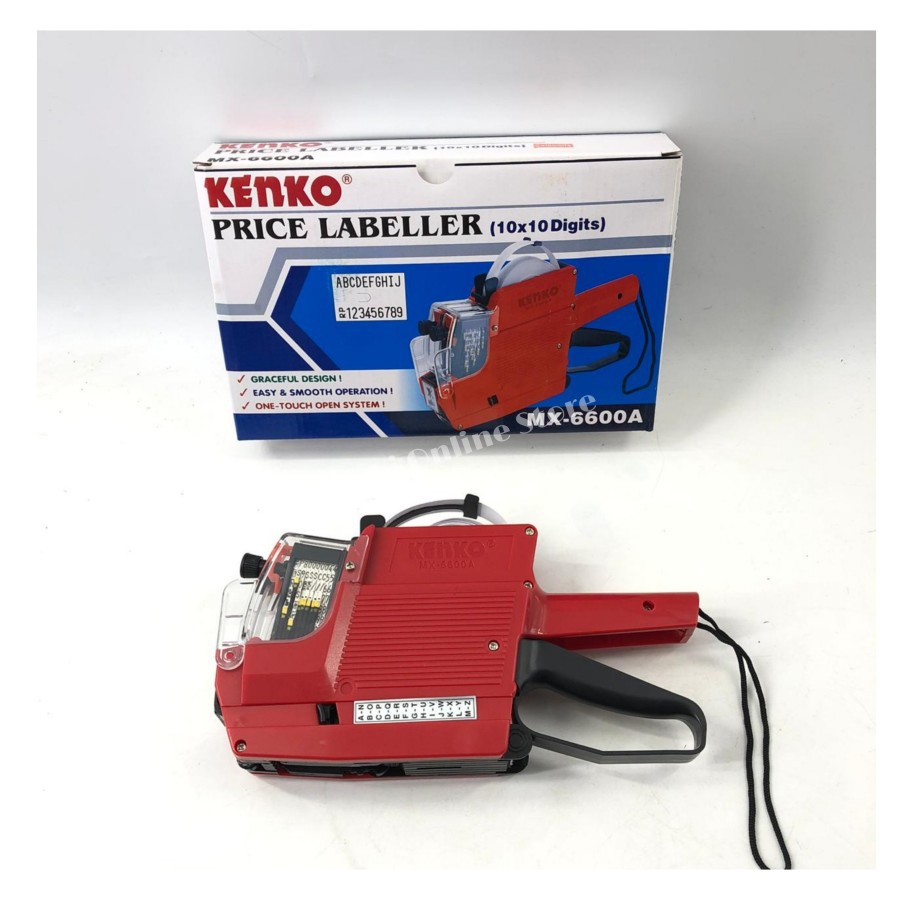 

Mesin Label harga KENKO MX 6600 A (10 digit 2 line)