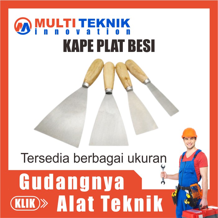 Kape Skrap Besi Stainless Dempul Plamir Tembok Instan Kayu Dinding MT309