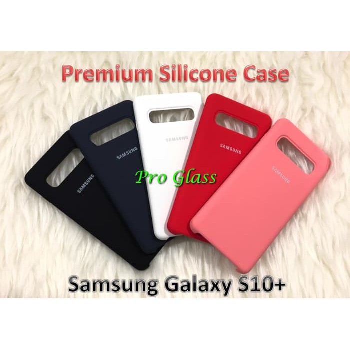 C201 Samsung S10 / S10 PLUS - S10+  Original Samsung Silicon Leather Case Silicone