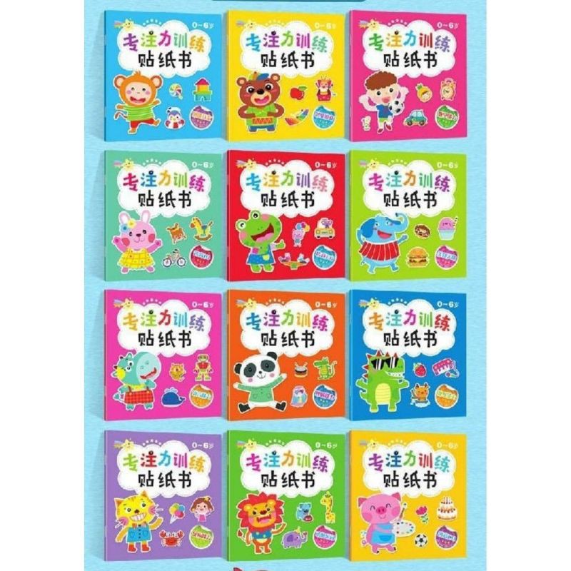 Buku Stiker Aktivitas Anak, Buku Sticker Activity Book