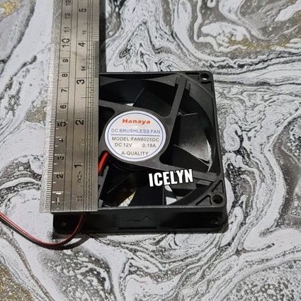 Fan DC 8cm 12v 24v HANAYA