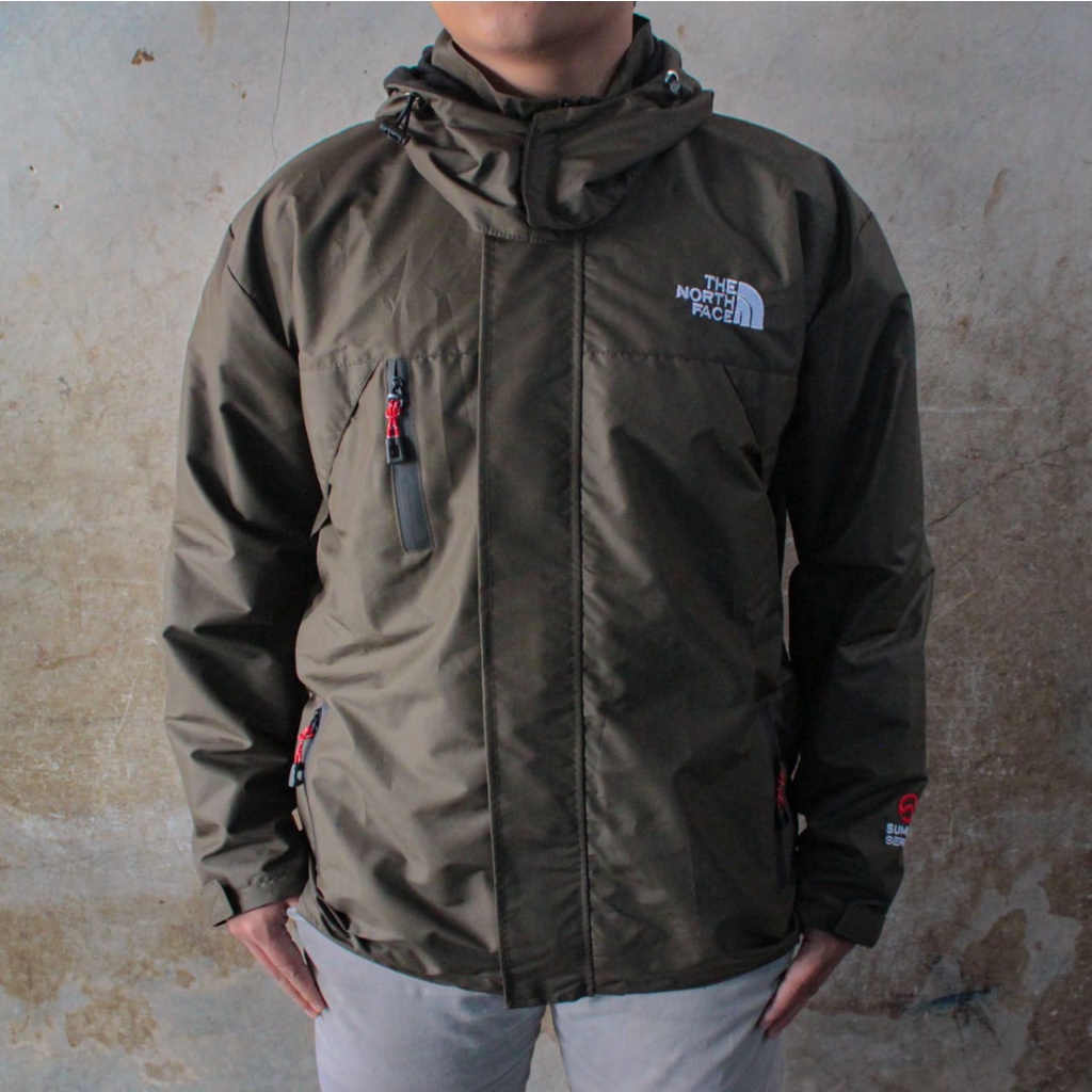 Jaket Tad Polos Murah / Jaket Gunung / Jaket Outdor Pria | Jaket Motor Harian | Jaket Couch-ARMY POLOS SIDE