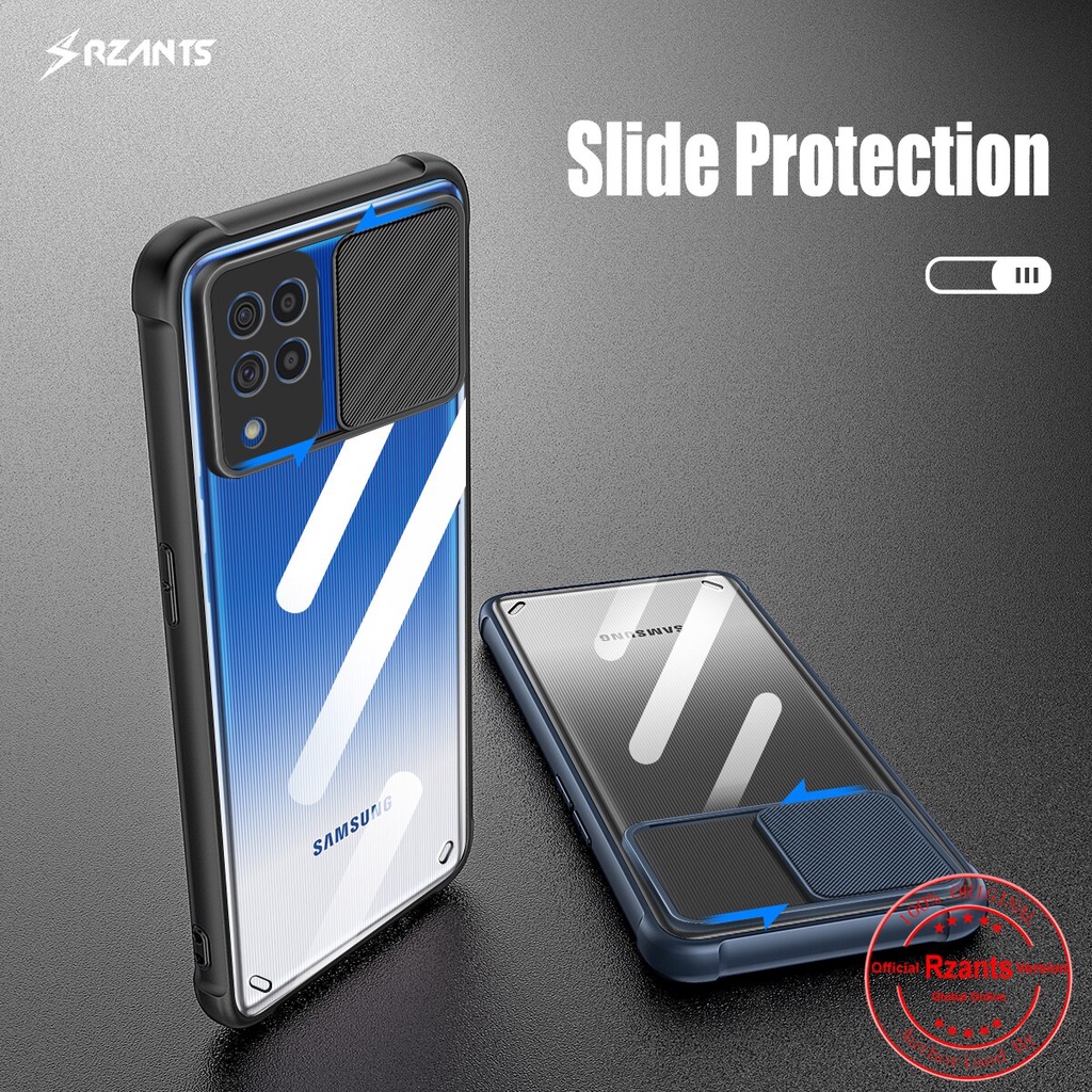 Case Samsung M62 Armor Fusion Slide Transparent Protection Camera Premium Casing