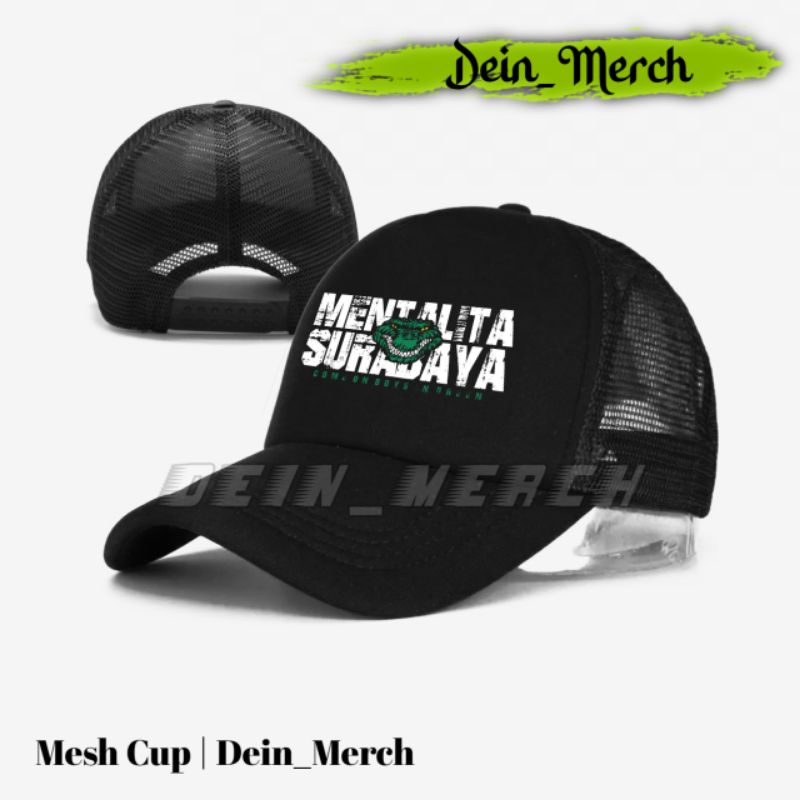 Topi PERSEBAYA Mentalita surabaya  jaring - Topi jaring persebaya