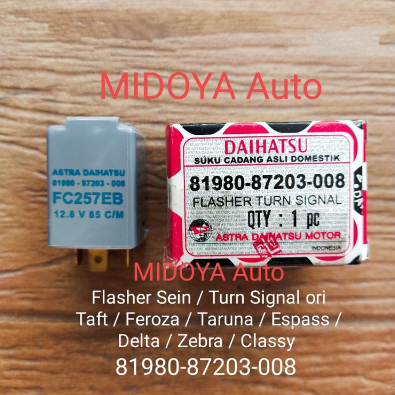 Flasher Sein / Turn Signal Taft Feroza Taruna Espass Delta Zebra Classy ori 81980-87203-008