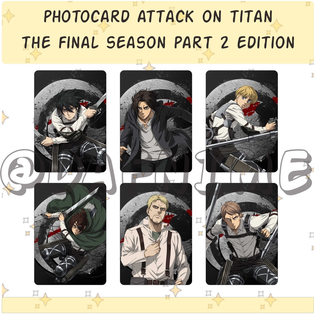 ATTACK ON TITAN THE FINAL SEASON PART 2 EDITION PHOTOCARD ANIME