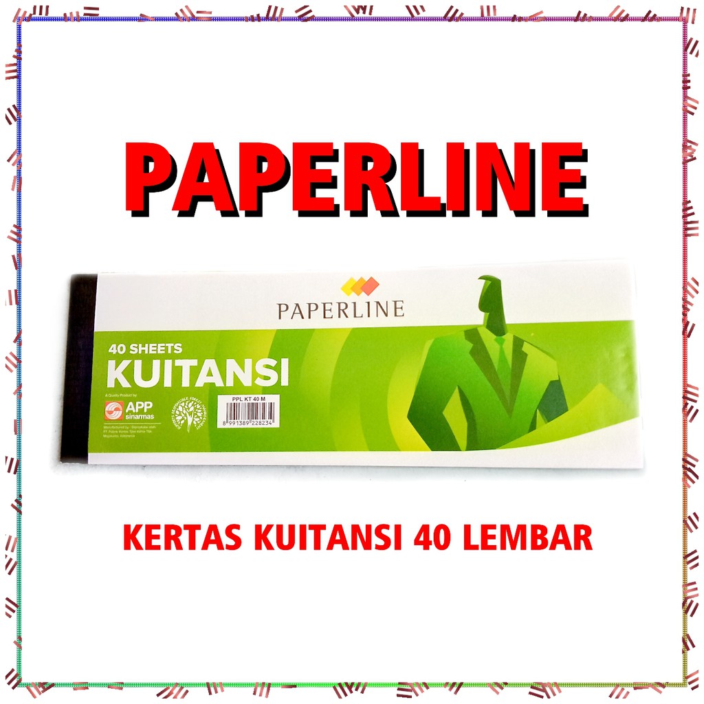 

[SATUAN] 1x satu biji KERTAS Buku Kuitansi paperline seri 40M kuitansi isi 40 lembar