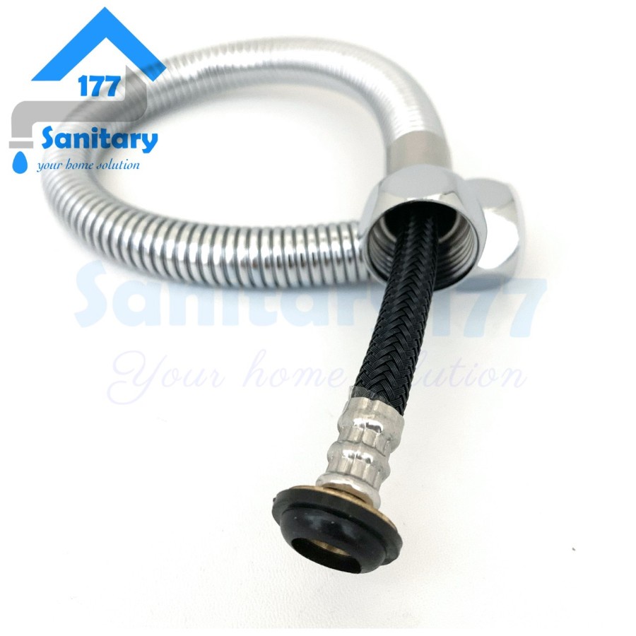 Selang Flexible Anyam air Panas Dingin Stainless AER - Flexible Hose Anyaman Water Heater SUS 304