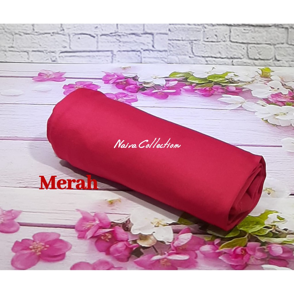 Rok Panjang Spandek All Size Wanita Muslim Murah Bahan Jersey Licin Soft  Best Seller Bisa Cod-Merah