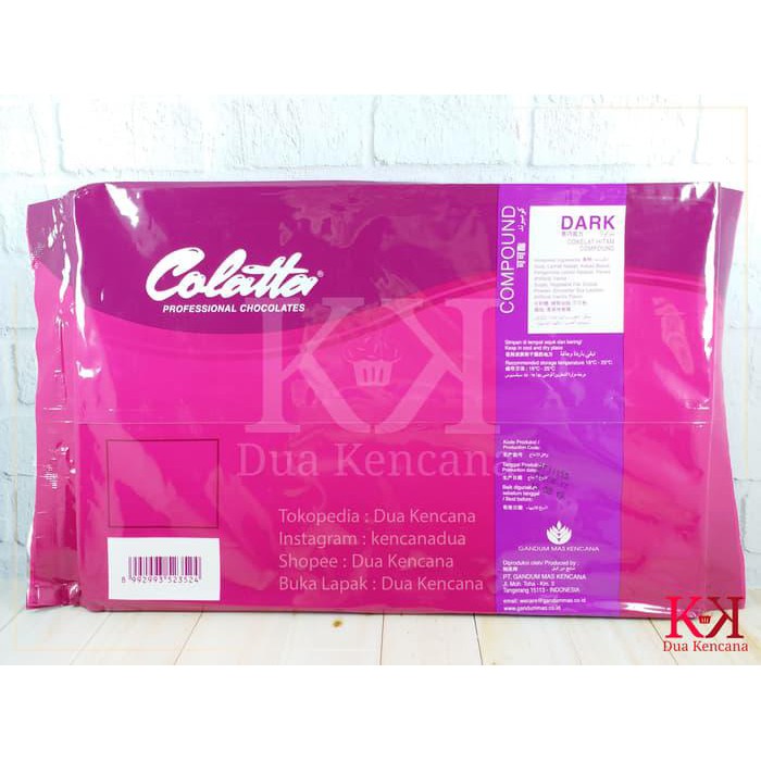 

Colatta Dark Compound 1 KG Coklat Hitam Compound Chocolate Collata BERKUALITAS